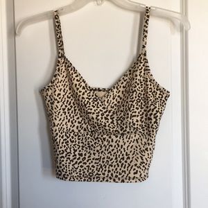 Leopard print crop top